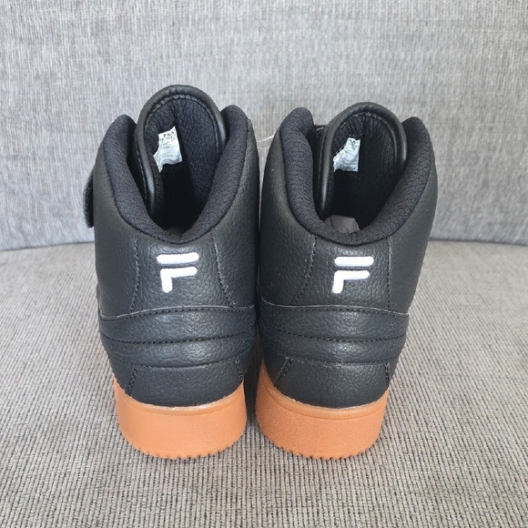 Fila Black Leather High-Tops with Gum Sole For Men, Size 8, NWOT main image 11